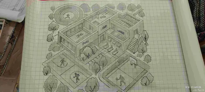 رسم هندسي يدوي 7