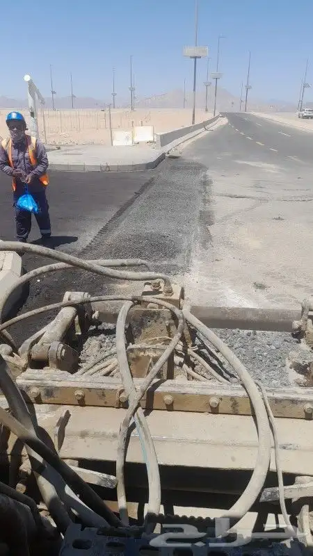 قشاطه اسفلت في شرمه ضباء تبوك 2