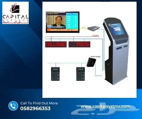 جهاز تنظيم صفوف الأنتظار queue system   kiosk أنظمة انتظار 4