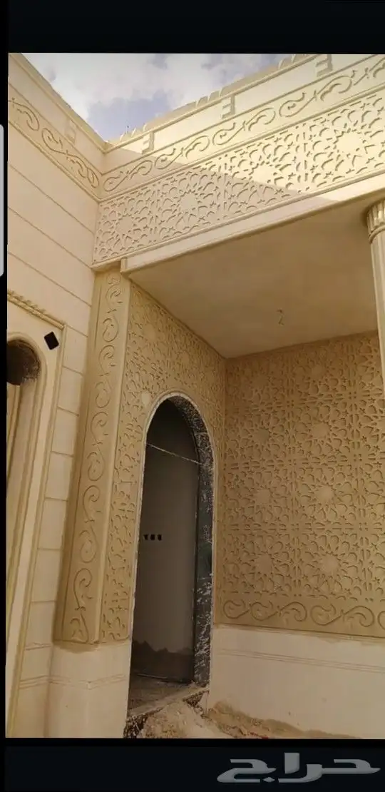ديكوات خارجيه اسمنت ابيض بطاح الرياض تغنيك عن الحجر الطيبعي 2