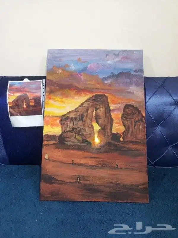 رسم لوحات كانفس بألوان الزيتية الإكليرك 1