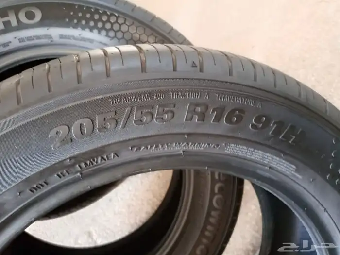 طقم كفرات كومهو كوري 205 55 16 3