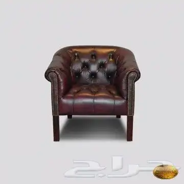 مكتبي كنب فخم جلد جديد سعر الجمله 5