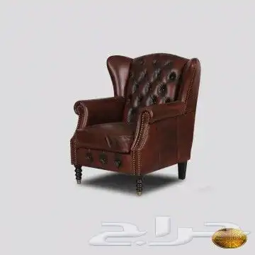 مكتبي كنب فخم جلد جديد سعر الجمله 3