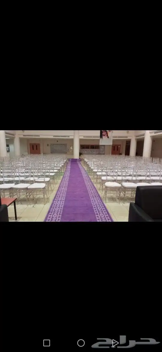 تاجير كراسي ذهبي وكراسي شفاف طاولات 2