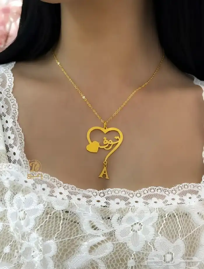 سلسل مطلي بذهب تصميم حسب الطلب بلاسم 8