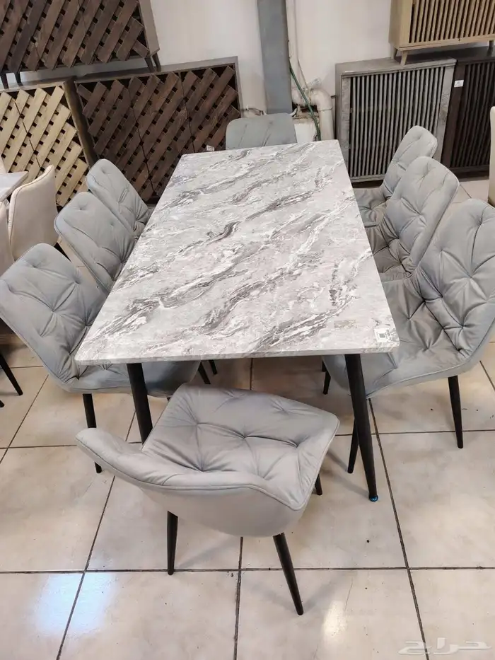 dining table with 8 chair 4