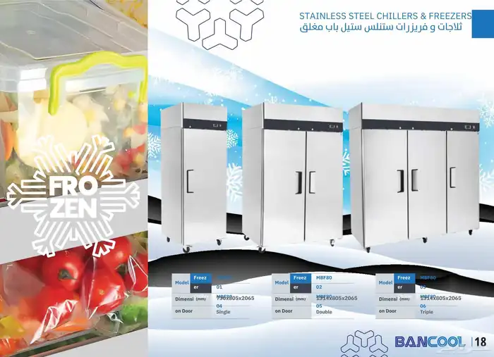 فريزر مغلق ثلاجه مغلق استيل 2