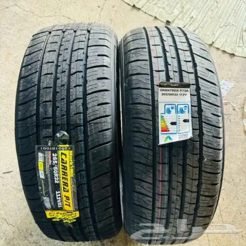 كفرات دانلوب 265 50 22 جيب لكزس 2022 مقاس 22 5