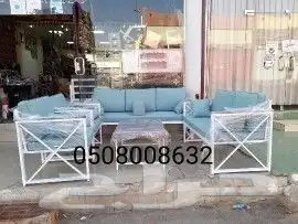 كراسي حديد خارجية جلسات مراكيز احواش استراحات شاليهات كراسي 9