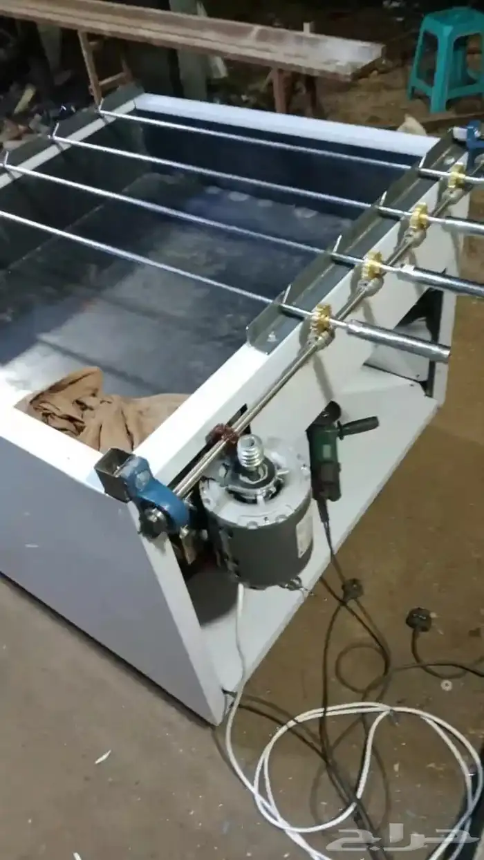 استن استيل اصلي مكينه كنافه 8عيون ومكينه شاورما وتندوري فرن 7