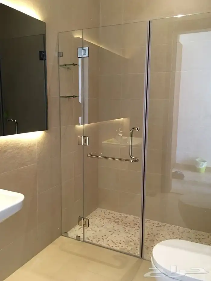 قاطع شاور زجاج سيكوريت كبائن شاور سيكريت مرايا قزاز 1