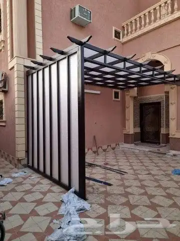 حداد تركيب مظلات سيارات مظلات جلسات برجوله سواتر 6
