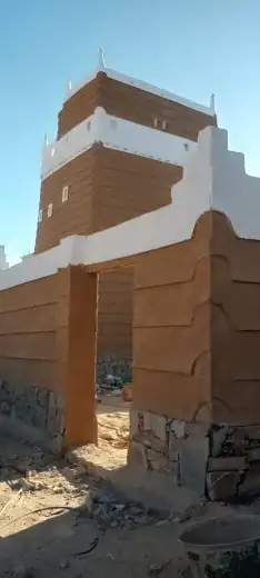 ترميم بيوت الطين التراثيه 9