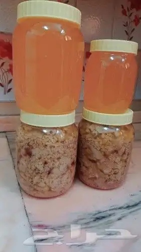 خواضه بدخن والسمن لذيذه مع التمر ومفيده جدأ وسمن غنم صافي بد 3