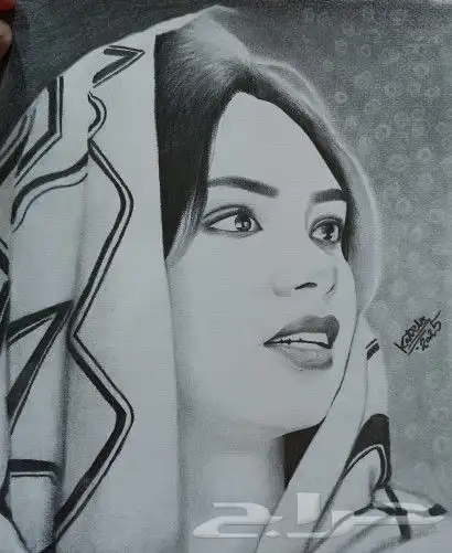 رسم طلبات بالرصاص فقط على كانوسن A4 9