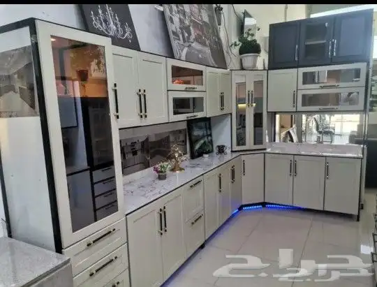 مطابخ جاهزه متوفره جميع الالوان ضمان 3 سنوات والتصاميم ا 0