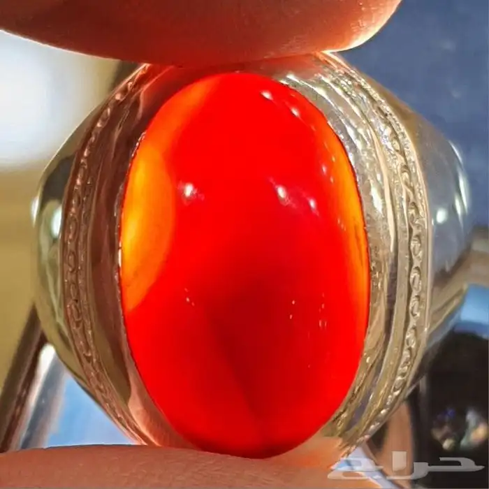 عقيق يماني كرزي دموي فاخر 5