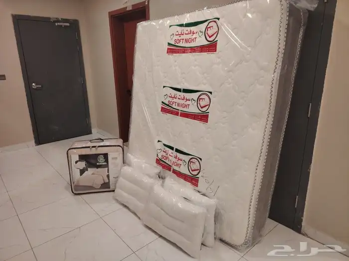 سرير حديد مرتبه مخده لحاف بطانيه سرير دورين مراتب غرف عمال 15