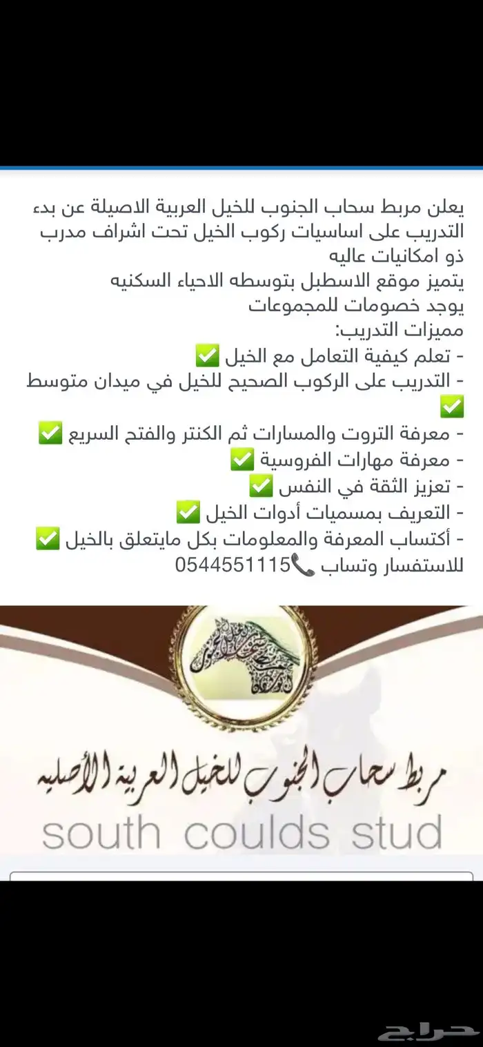 تدريب اساسيات ركوب الخيل بخميس مشيط 0