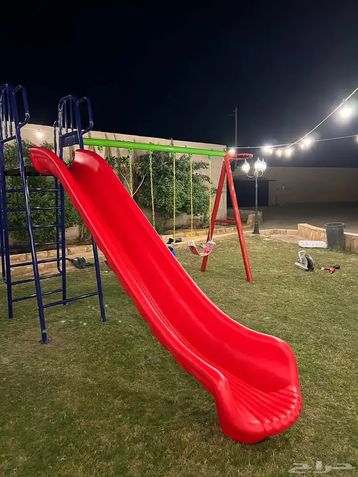 خارجية الكل في واحد 3 مراجيح   زحليقه مفرد   مرمى كرة سله 3