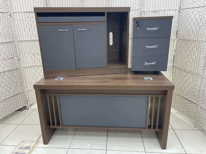 طقم مكتب مدير فخم طقم وركستيشن  راسي office furniture 12