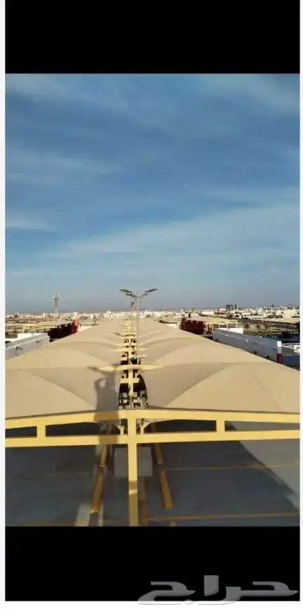 مظلات سيارات سواتر برجولات جلسات خارجيه قسم خاص للبويا 1