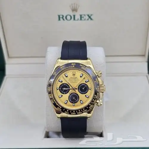 ساعة رولكس كوبي دايتونا رابر ذهبي 2