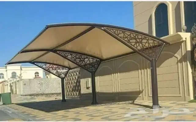 مظلات سيارات سواتر برجولات جلسات خارجيه قسم خاص للبويا 0