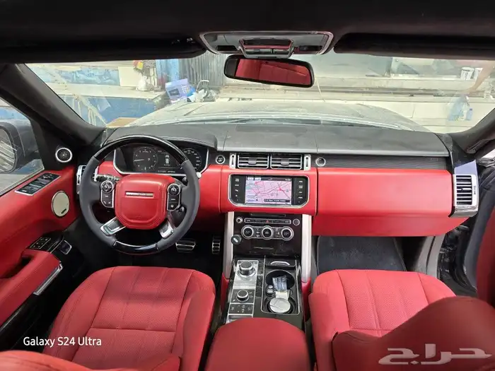 تغيير داخليه رانج روفر من بيج الى عنابي 1