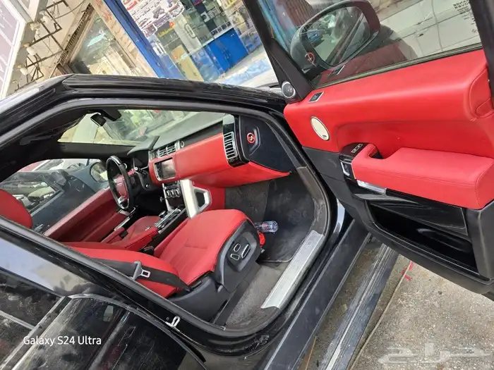 تغيير داخليه رانج روفر من بيج الى عنابي 6