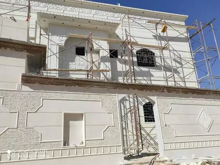 لياسه ملونة تغنيك عن الحجر وديكورت خرجيه اسمنتيه وبطاح اريض 3