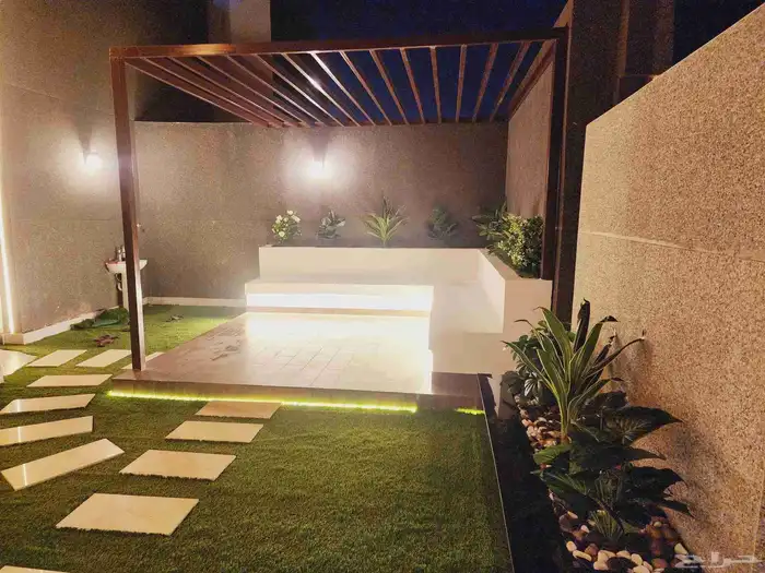 تنسيق وتصميم حدائق جده ومكه جالست مظلات عشب صناعي 6