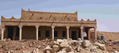 اعمال تراث الشعبي طين لبن والمشاشكو بنيان وتليوس واسقف خشب 2