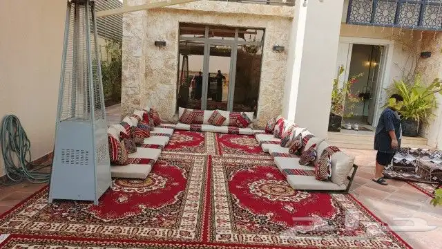 تاجير كراسي وطاولات وكنب وزل وسجاد وسماعات مكيفات 6