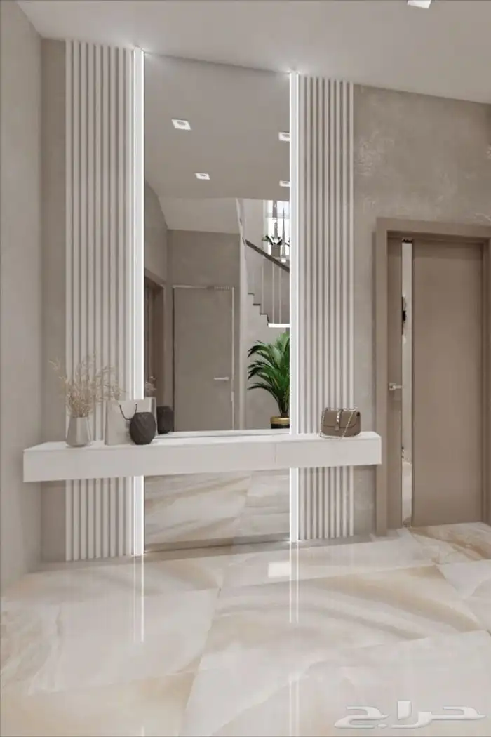 تصميم وتنفيذ خلفيات شاشه جبس شيبورد مداخل خشبيات 3