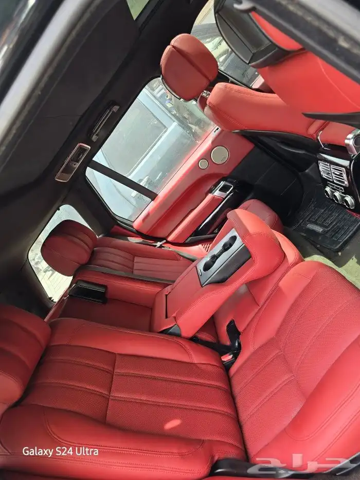 تغيير داخليه رانج روفر من بيج الى عنابي 5