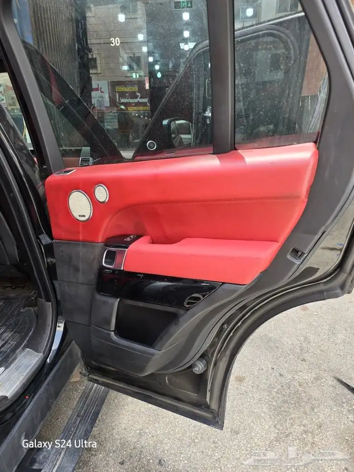 تغيير داخليه رانج روفر من بيج الى عنابي 7