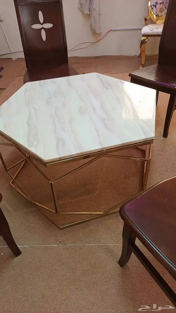 كراسي وطاوله رخام 0