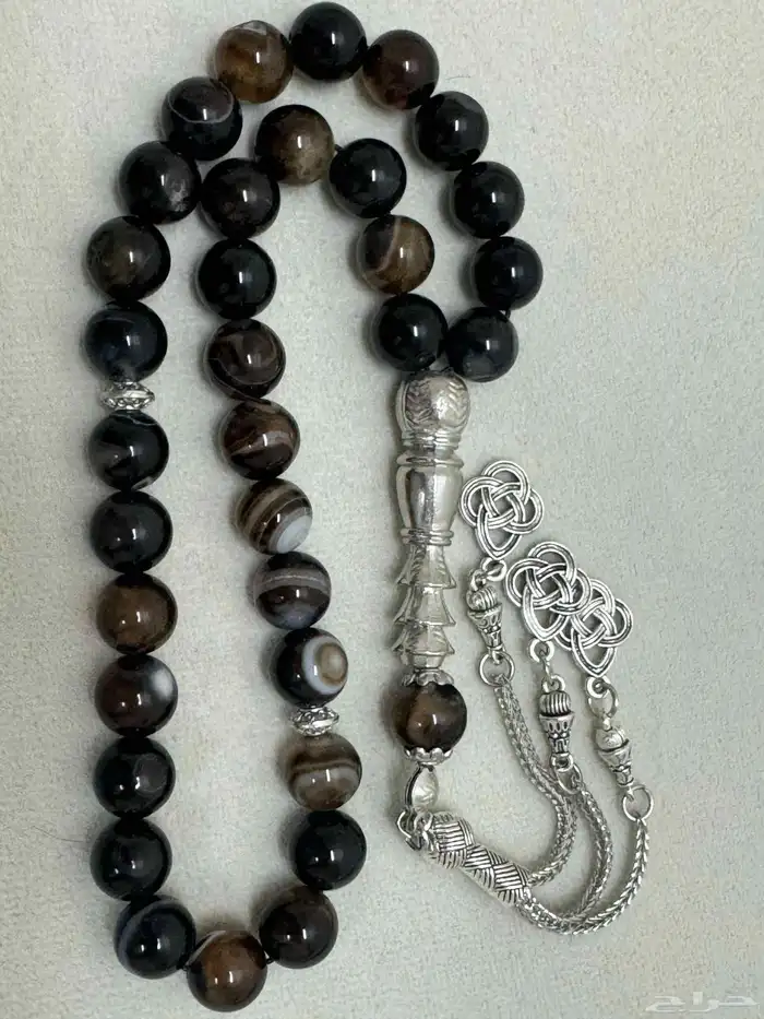 سبح احجار عقيق طبيعي 16