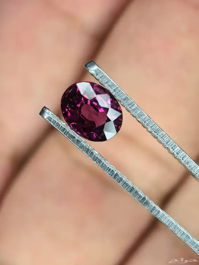 حجر جارنيت رودوليت طبيعي بشهادة مختبر 2