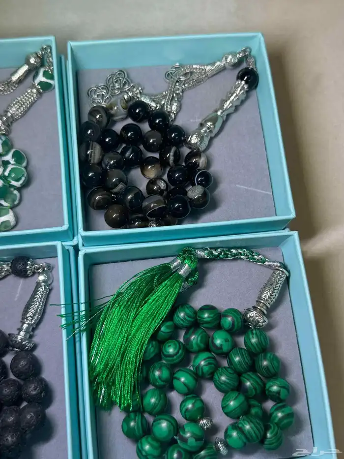 سبح احجار عقيق طبيعي 27