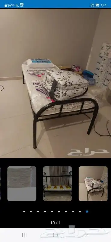 سراير حديد دور واحد ودورين وخشب بطانيات لحافات مخدات 6
