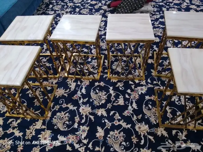 طاولات فخمه شبه جديد 1