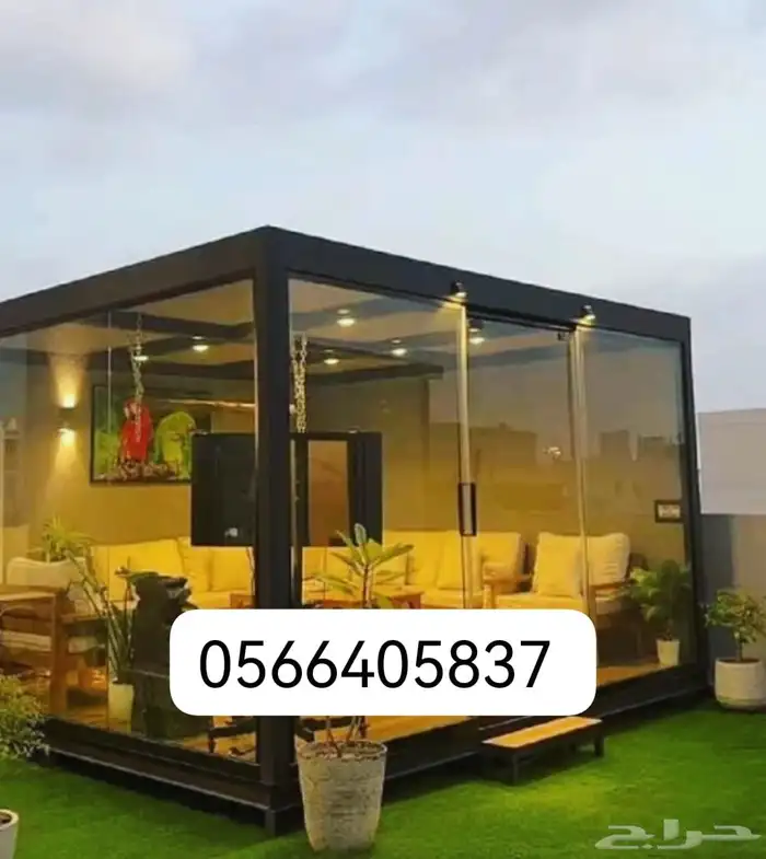 ساندويتش بانل مجالس زجاجيه ملاحق ساندويتش بانل خيام ملكيه 1
