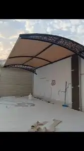 حداد لحام مظلات السيارات مظلات سواتر هناجر شينكو جميع انواعه 8