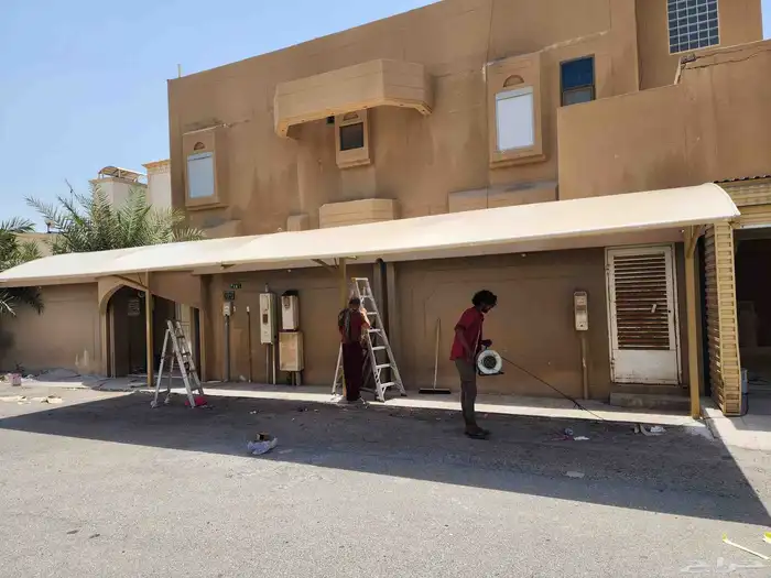 مظلات كبوتي مظلات هرمي جميع انواع وأشكال المظلات سواتر قماش 2