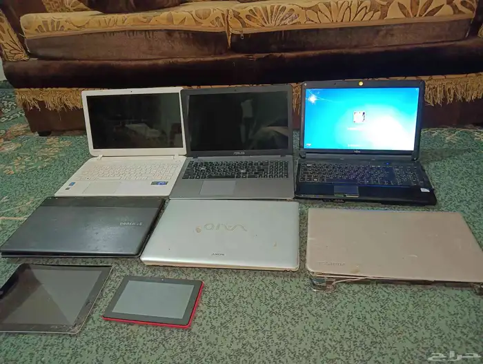 6لابتوب واحد شغال 1