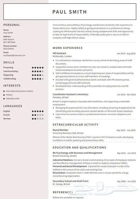 سيرة ذاتيه احترافية خصم 50 فالميه لاول 5 زباين 4