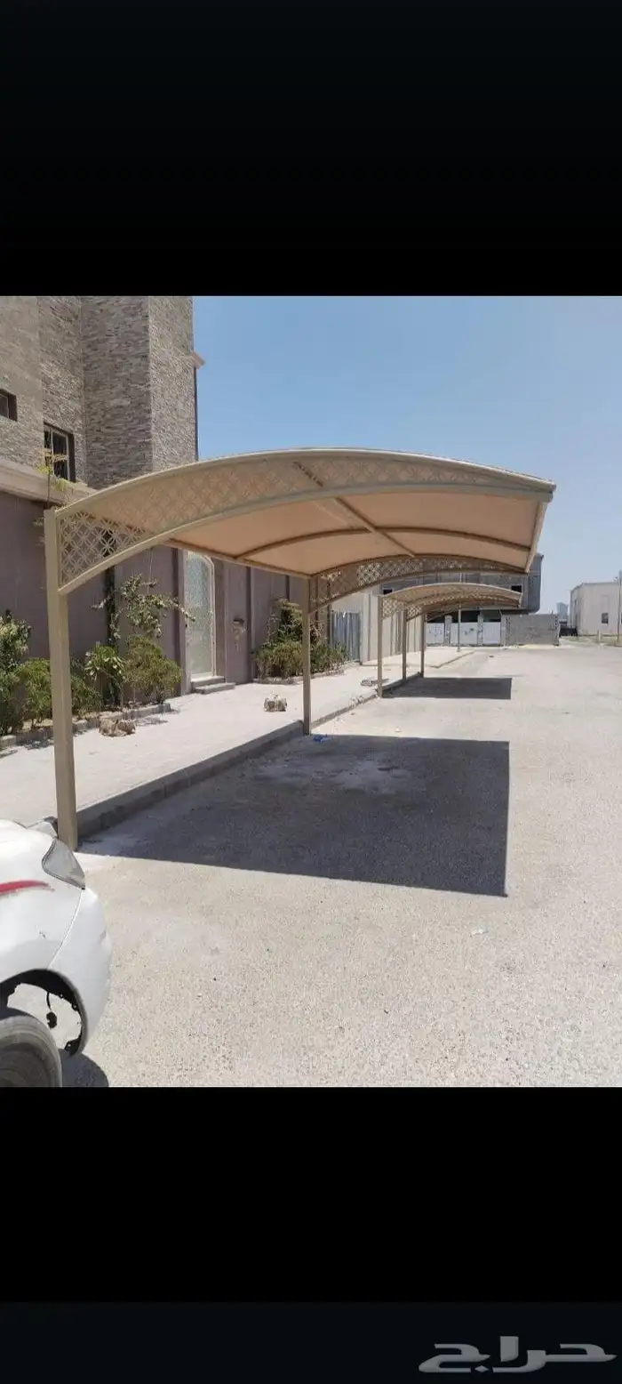 حداد لحام مظلات السيارات مظلات سواتر هناجر شينكو جميع انواعه 2